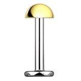 Piercing labret 167 - Demi-boule gold-ip jaune