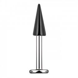 Piercing labret 168 - Longue pointe plaqué-titane noire