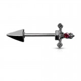 Piercing téton barbell 103 - Noir épée