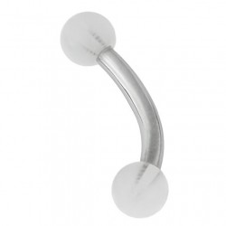 Piercing pour arcade acry boule transparente (07)