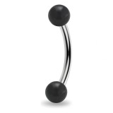 Piercing pour arcade acry boules noires (08)
