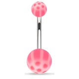 Piercing nombril UV panda rose (46)