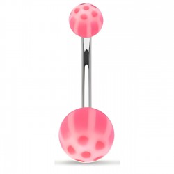 Piercing nombril UV panda rose (46)