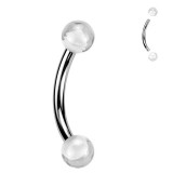 Piercing pour arcade acry boules transparentes (08)