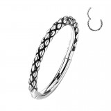 Piercing micro bcr gris peau de lézard (214)