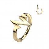 Piercing micro bcr jaune zig zag (218)
