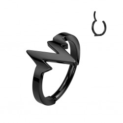 Piercing micro bcr noir zig zag (218)