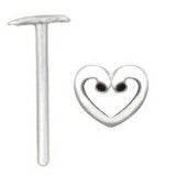 Piercing nez pliable 0.5mm 96 - Coeur deluxe