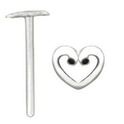 Piercing nez pliable 0.5mm 96 - Coeur deluxe