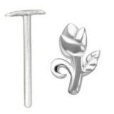 Piercing nez pliable 0.5mm 94 - Rose