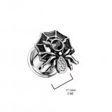 Plug dévissable en acier chirurgical araignée (AC175)