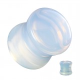 Plug courbe en opalite aurora artificielle (OR176)