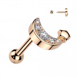 Cartilage hélix, tragus rose lune et étoile (408)