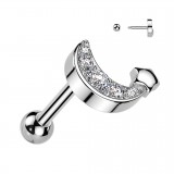 Cartilage hélix, tragus gris lune et étoile (408)