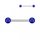 Piercing de langue UV boule bleue néon (102)