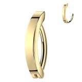 Piercing anneau pour nombril simple jaune (01)