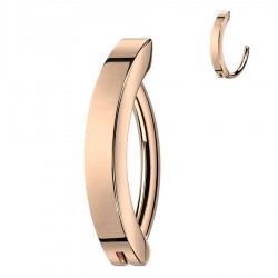 Piercing anneau pour nombril simple rose (01)