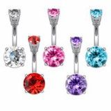 Piercing nombril cristal 02 - Double rond