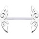 Piercing téton barbell 24 - Tribal A
