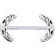 Piercing téton barbell 25 - Tribal B