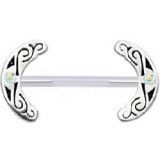 Piercing téton barbell 25 - Tribal B
