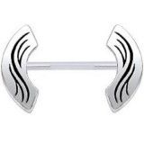 Piercing téton barbell 26 - Tribal C
