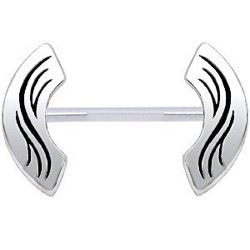 Piercing téton barbell 26 - Tribal C