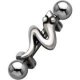 Piercing micro-barbell 55 - Serpent