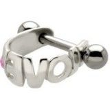 Piercing hélix 82 - Anneau love