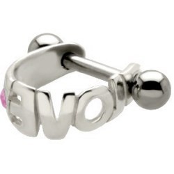 Piercing hélix 82 - Anneau love