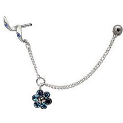 Piercing hélix 89 - Chainette fleur