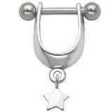 Piercing hélix 99 - Bouclier étoile