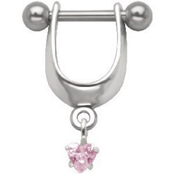 Piercing hélix 100 - Bouclier coeur