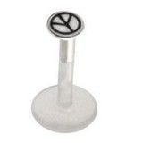Piercing micro-labret PTFE 57 - Peace and love
