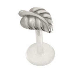 Piercing micro-labret PTFE 63 - Feuille