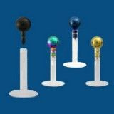 Piercing micro-labret PTFE 66 - PVD boule