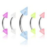 Piercing pour arcade acry 13 - Fluorescent pointes 4mm