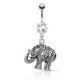 Piercing nombril éléphant gris (92)