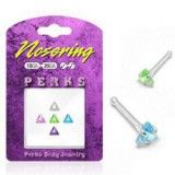 Pack de piercings nez 0.8mm 03 - Argent triangulaires