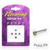 Lot de piercings nez 0.8mm 14 - Studs strass