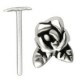 Piercing nez pliable 0.5mm 116 - Rose deux feuilles