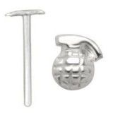 Piercing nez pliable 0.5mm 104 - Grenade