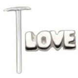 Piercing nez pliable 0.5mm 102 - Love