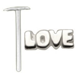 Piercing nez pliable 0.5mm 102 - Love