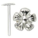 Piercing nez pliable 0.5mm 120 - Belle fleur relief