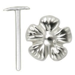 Piercing nez pliable 0.5mm 120 - Belle fleur relief