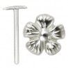 Piercing nez pliable 0.5mm 120 - Belle fleur relief