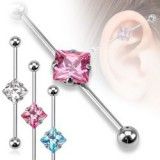Piercing industriel 37 - Cristal losange