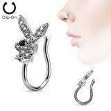 Faux piercing nez 11 - Playboy multistrass