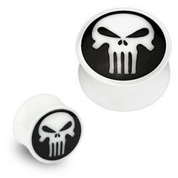 Plug courbe en os punisher